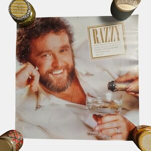Razzy Bailey‎ Feelin' Right Album Promo Poster 22x22 Vintage 1980s Country Music